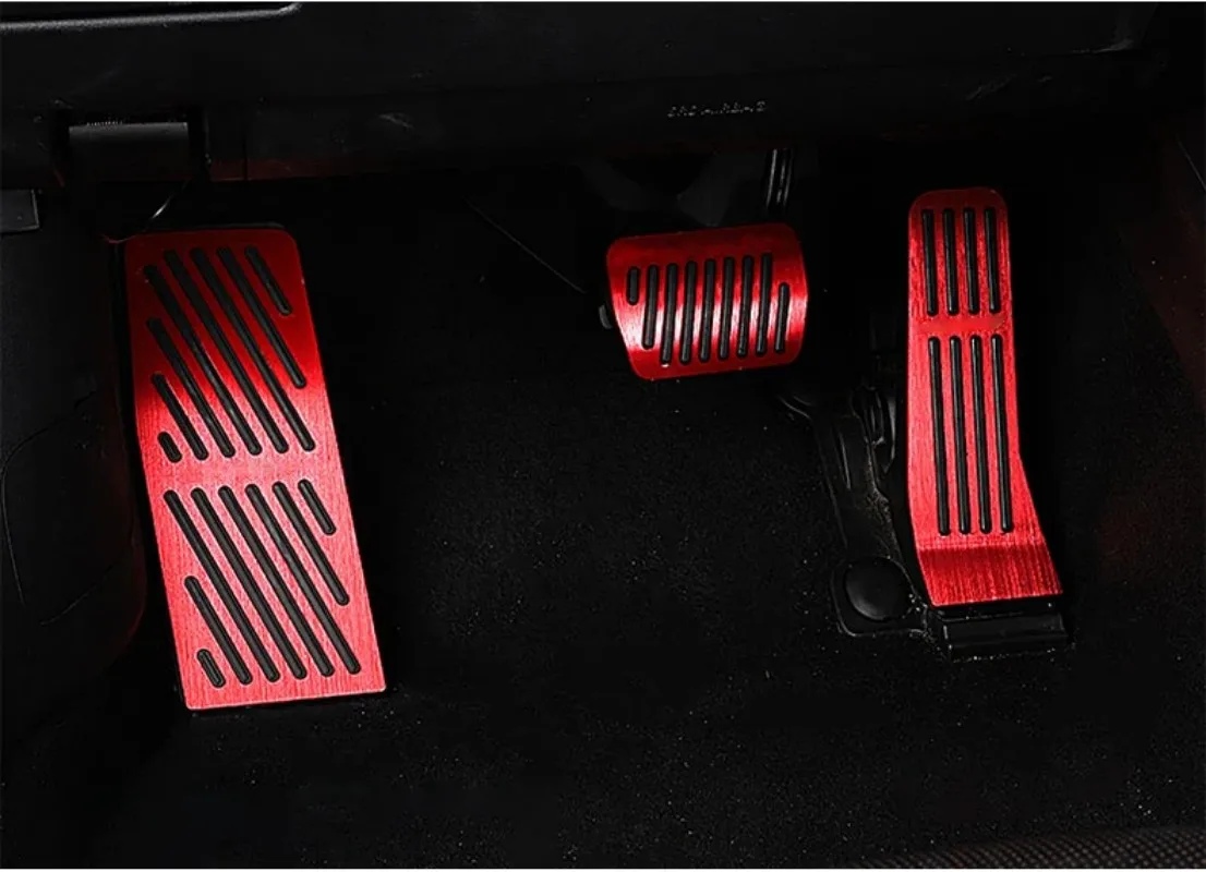 

For Mazda 3 CX-30 CX50 2019 2020 2021 2022 2023 2024 Aluminum Car Accelerator Pedal Cover Gas Brake Rest Foot Non-Slips Sticker