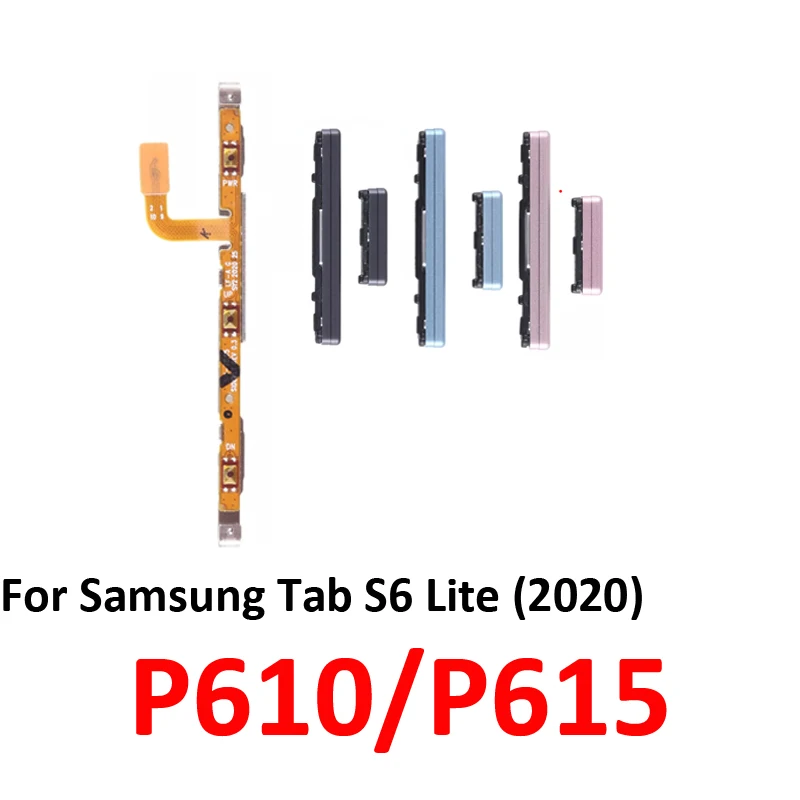For Samsung Galaxy Tab S6 Lite P610 P615 Tablet External Power Volume Button On Off Up Down Key Internal Flex Cable Parts Grey image 5