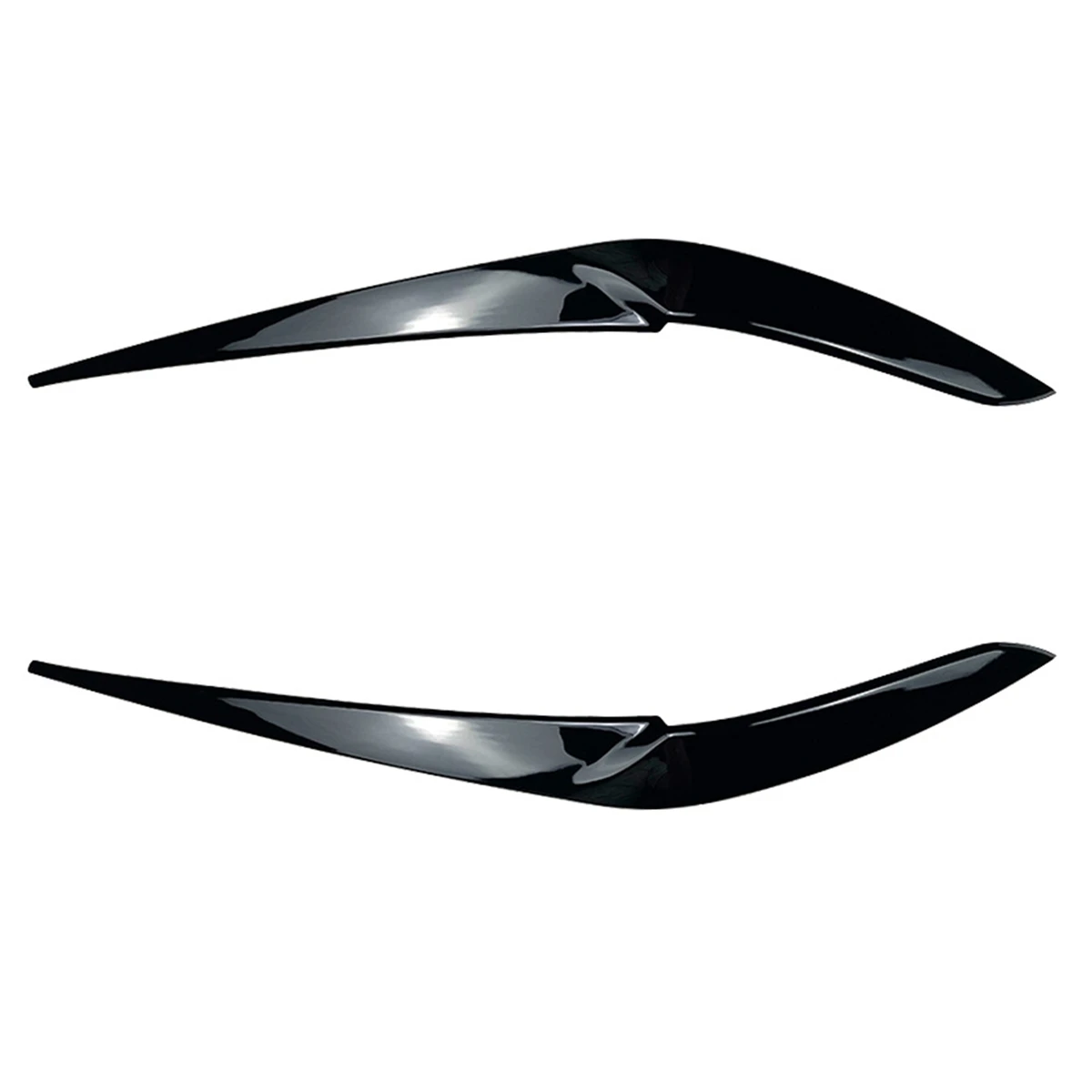 

For BMW- X5 G05 X6 G06 2019 2020 2021 2022 Bright Black Front Headlight Lamp Cover Strip Eyebrow Trim Sticker