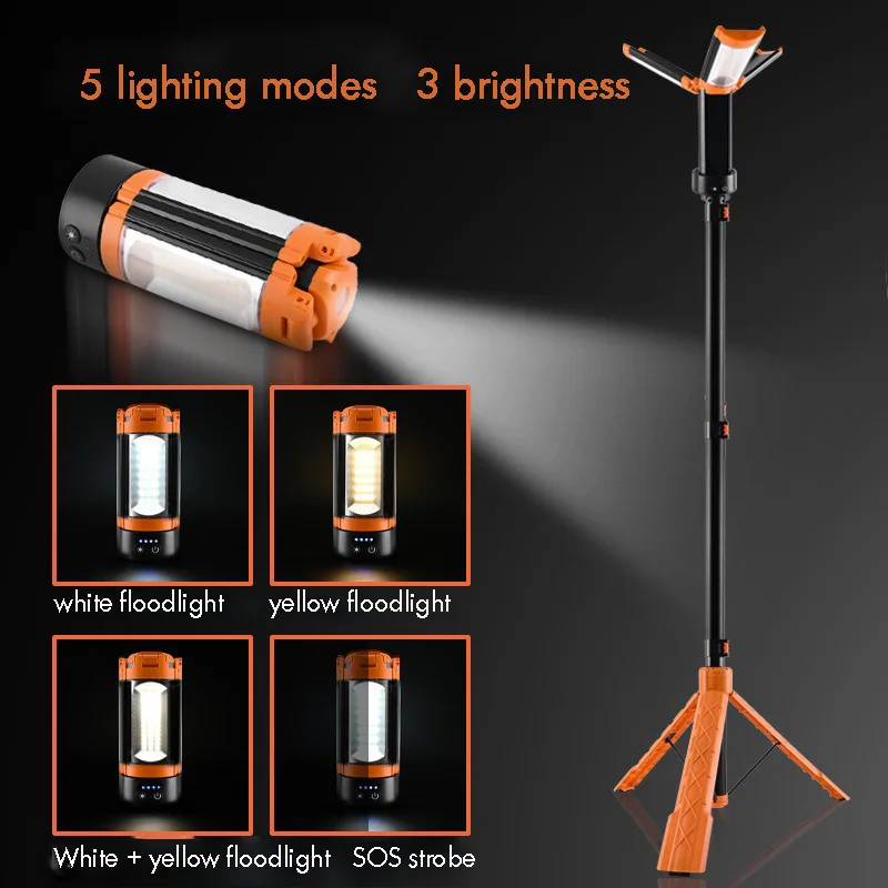 led-work-light-4-modes-ip65-waterproof-with-tripod-stand-folding-holder-support-lamp-hanging-hook-power-bank-for-outdoor-fishing