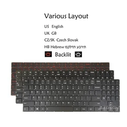 Backlit Keyboard For Lenovo Legion Y520-15IKB Y720-15I Y530-15ICH Y540-15IRH Y540-17IRH Y545 Y545-PG0 US English UK Czech Slovak
