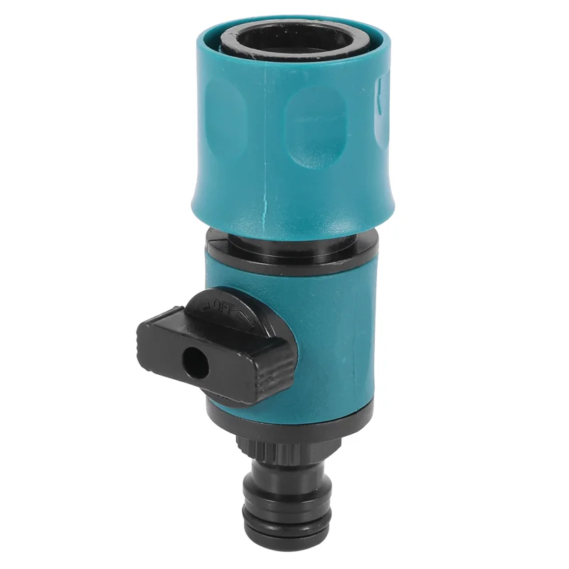Plastic Valve With Quick Connector Agriculture Garden Watering Prolong Hose Irrigation Pipe Fittings Hose Adapter 10 Pc-[Qahk]
