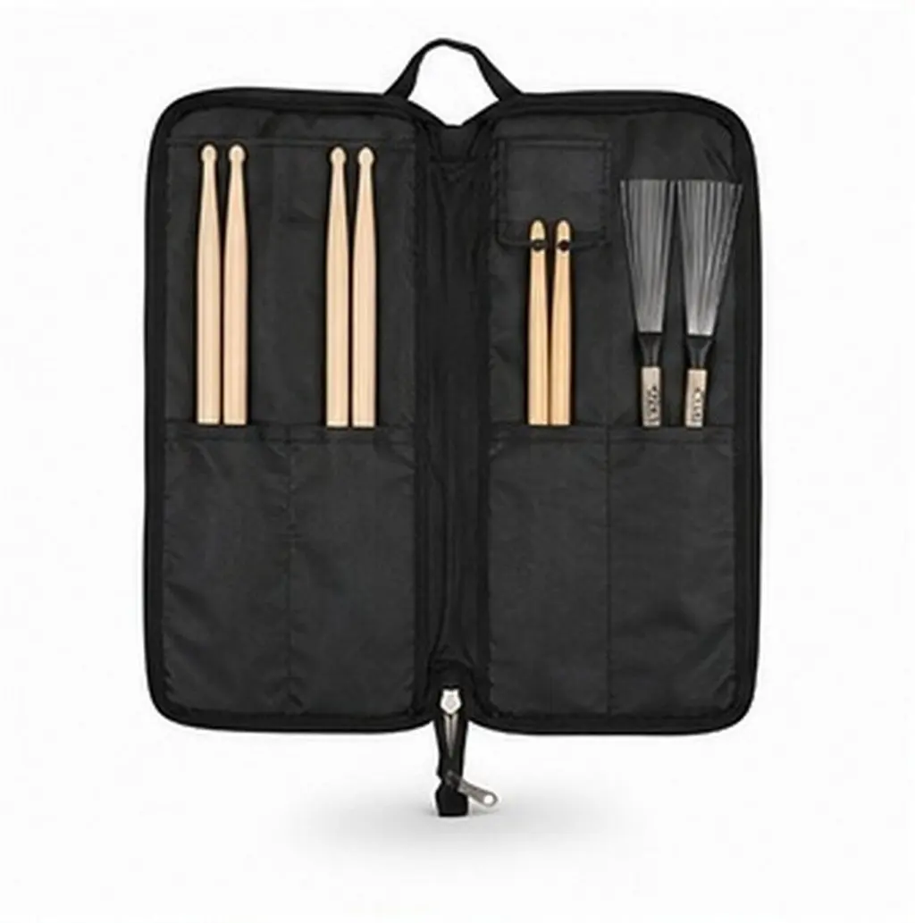 Drumstick Drumsticks Multipurpose Instrument Storage Bag Blue with Shoulder Strap