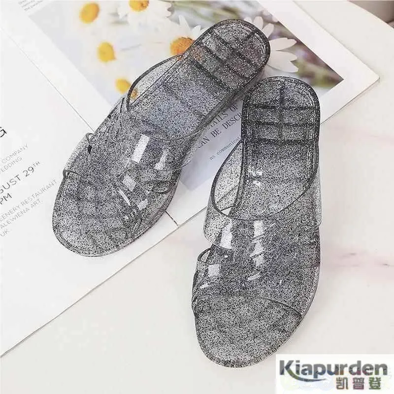 Pantuflas de Cristal para Interiores, Antideslizantes, Inodoras, para Mujer y Hombre, de Verano, con Suela Gruesa, Cómodas pa...