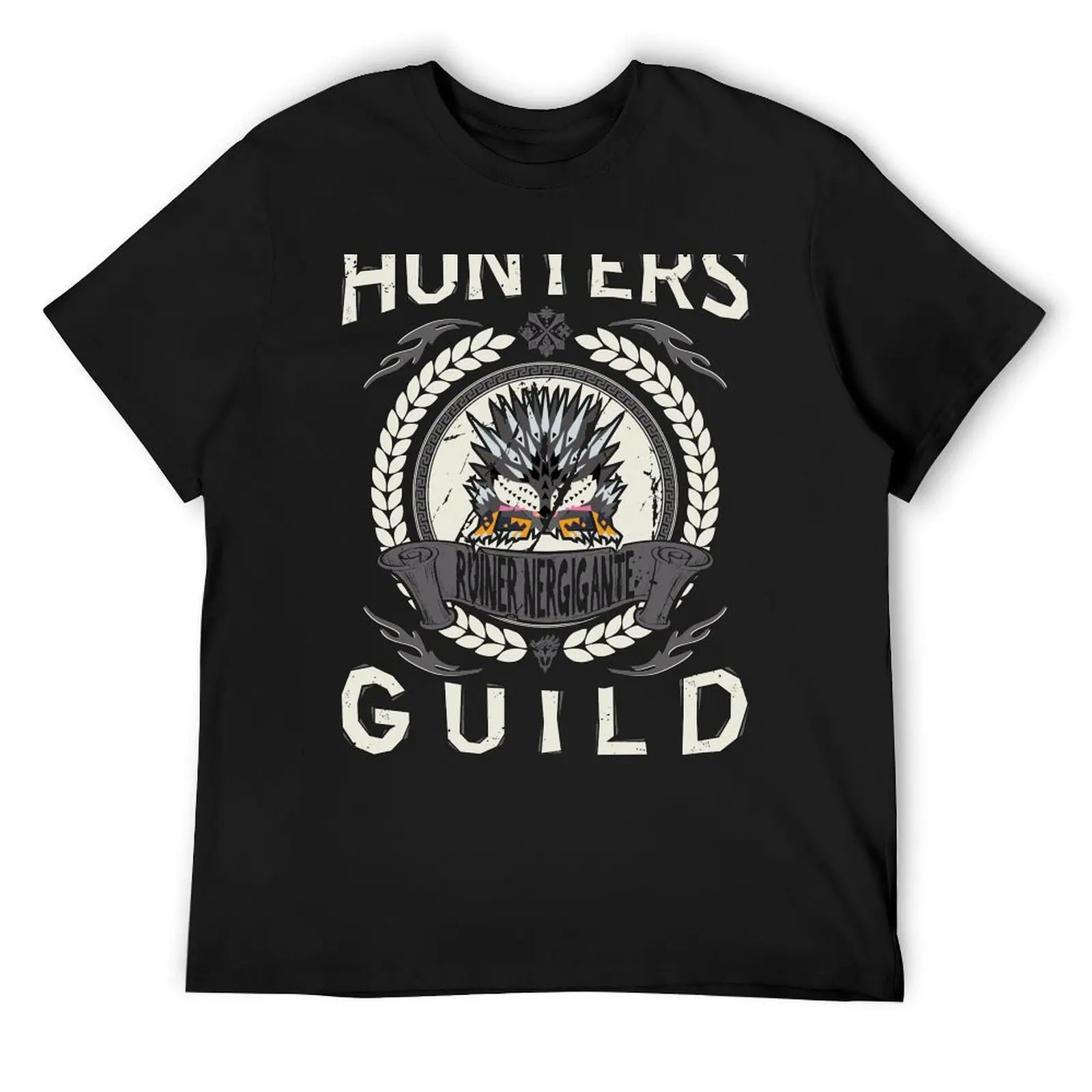 RUINER NERGIGANTE - HUNTERS GUILD T-Shirt summer top street wear anime anime clothes tee shirts for men