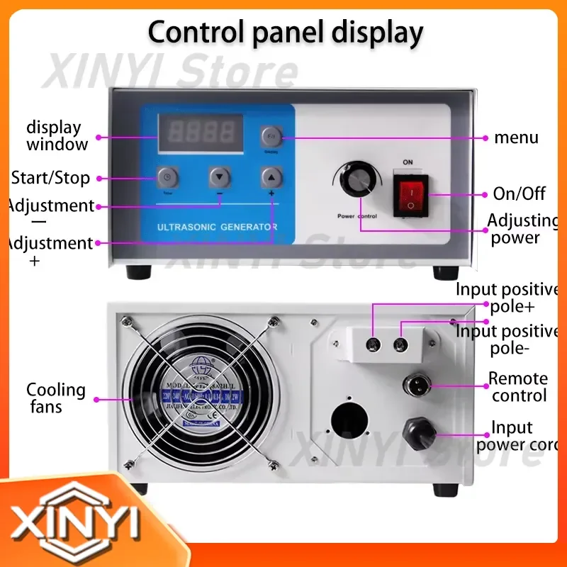 for Songscan Ultrasonic Generator Controller for Industrial Cleaning Device with Power Adjustment Frequency 25KHz 28KHz 40KHz