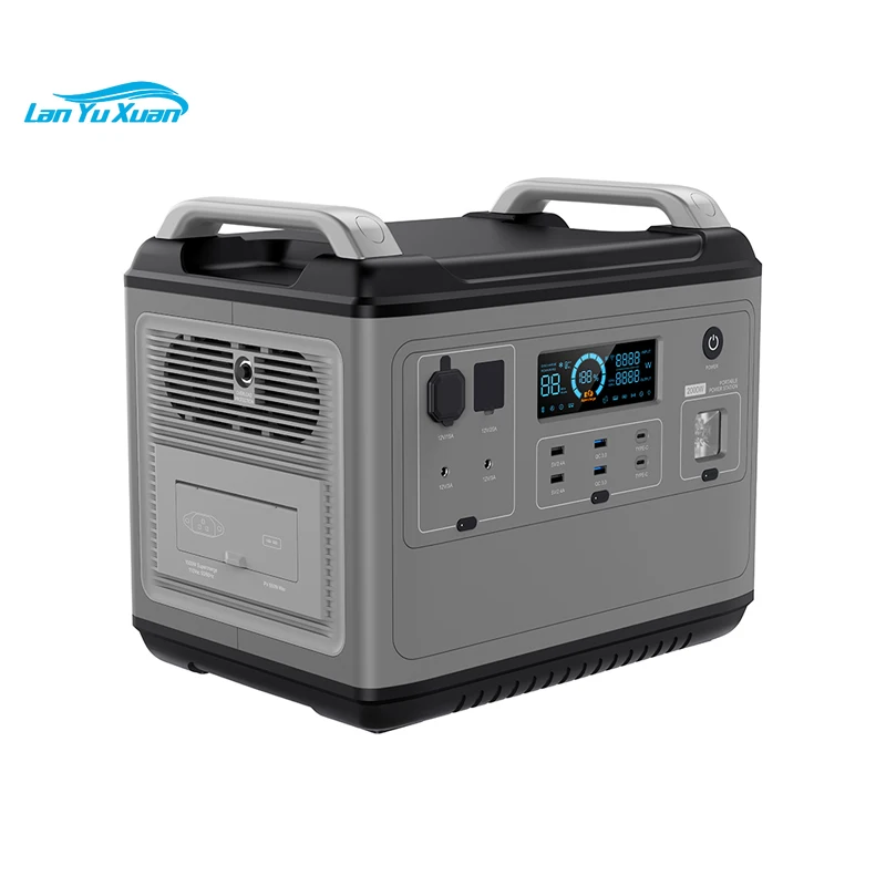 

SYD-N029A Mobile Power Station 2000Wh Outdoor Solar Generator lifepo4 battery for Camping and Home Wireless Battery Backup