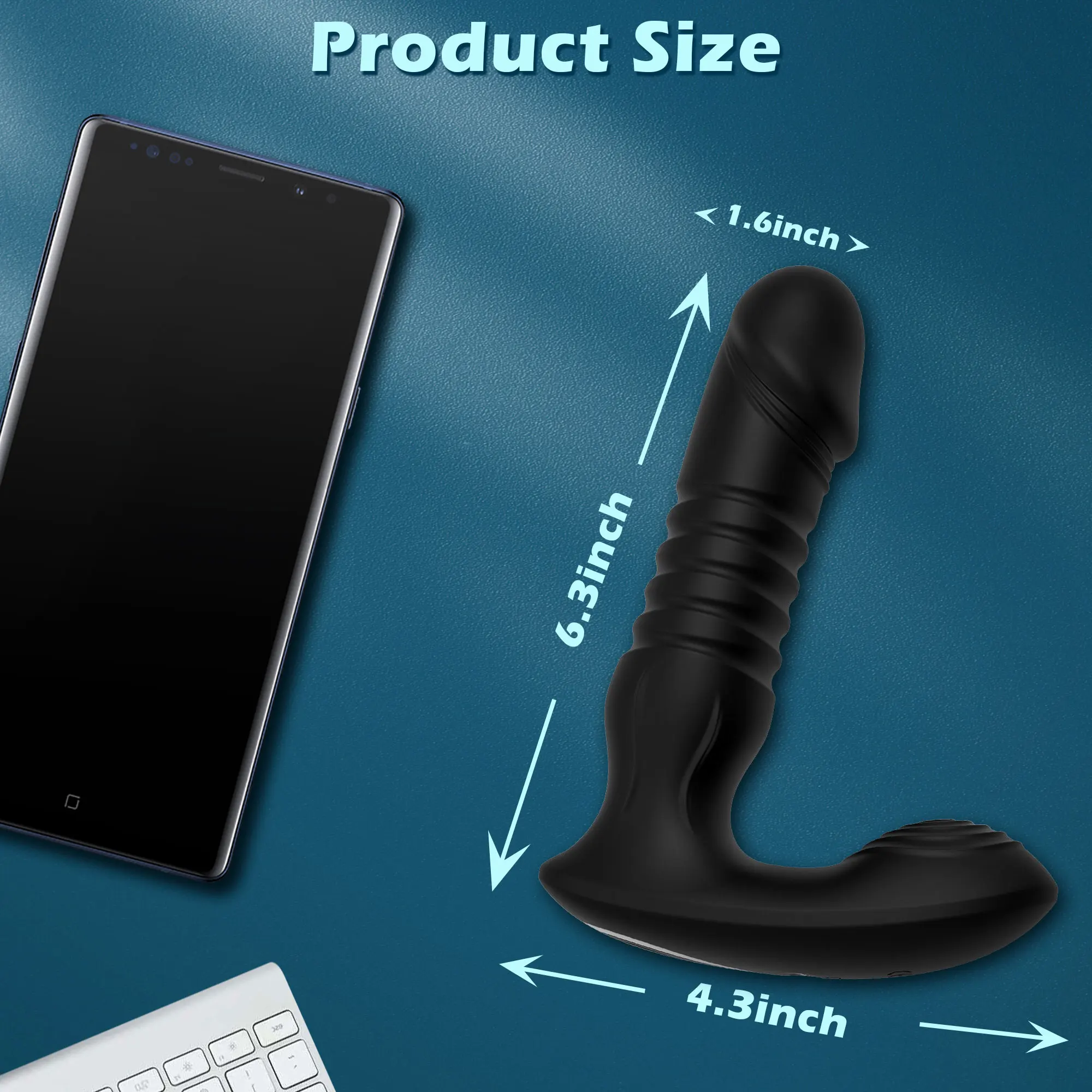 Thrusting Prostate Massager Bluetooth APP Vibrator for Men Women Gay Anal Plug Wireless Remote Butt Plug Sex Toy for Couples 18