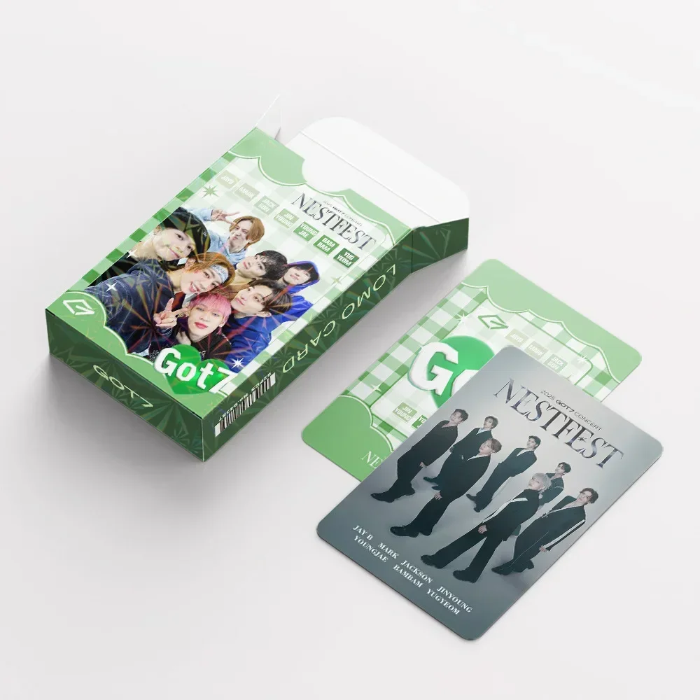 92 Small Cards GOT7 NESTFEST Concert Collection Photos Stickers Double-sided LOMO Cards Stars
