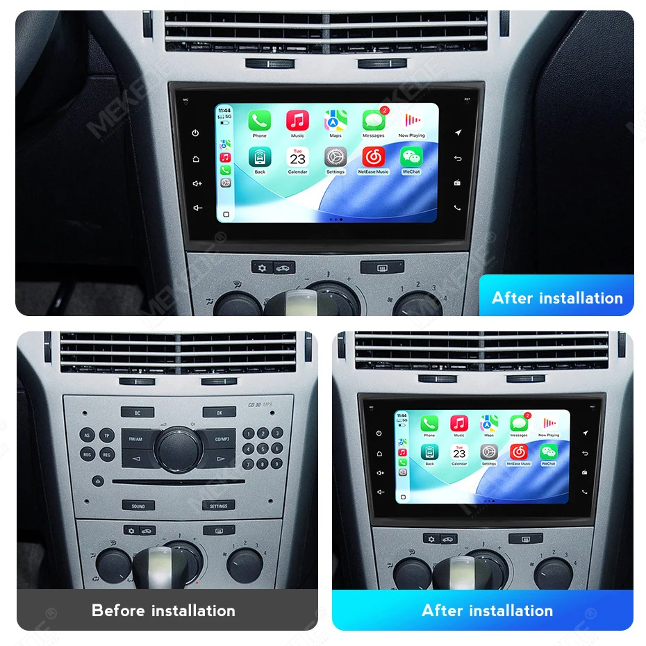 7inch Car Radio for Opel Astra H J 2004 Vectra Vauxhall Antara Zafira Corsa C D Vivaro Meriva Veda Carplay FM Touch Knob Stereo