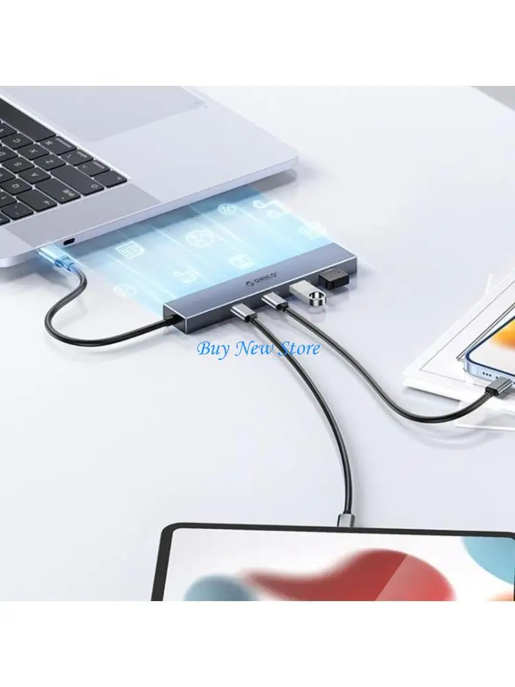 

20ce 4 порты USB C Hub 10 Гбит / с USB Hub для ноутбука, USB -Hub Multious Adapter Typec