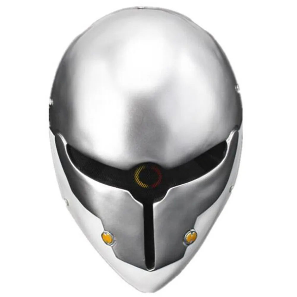 Resin Wire Mesh Gray Fox Full Face Protection Paintball Mask Silver Robot Mask Halloween Masquerade Party Mask