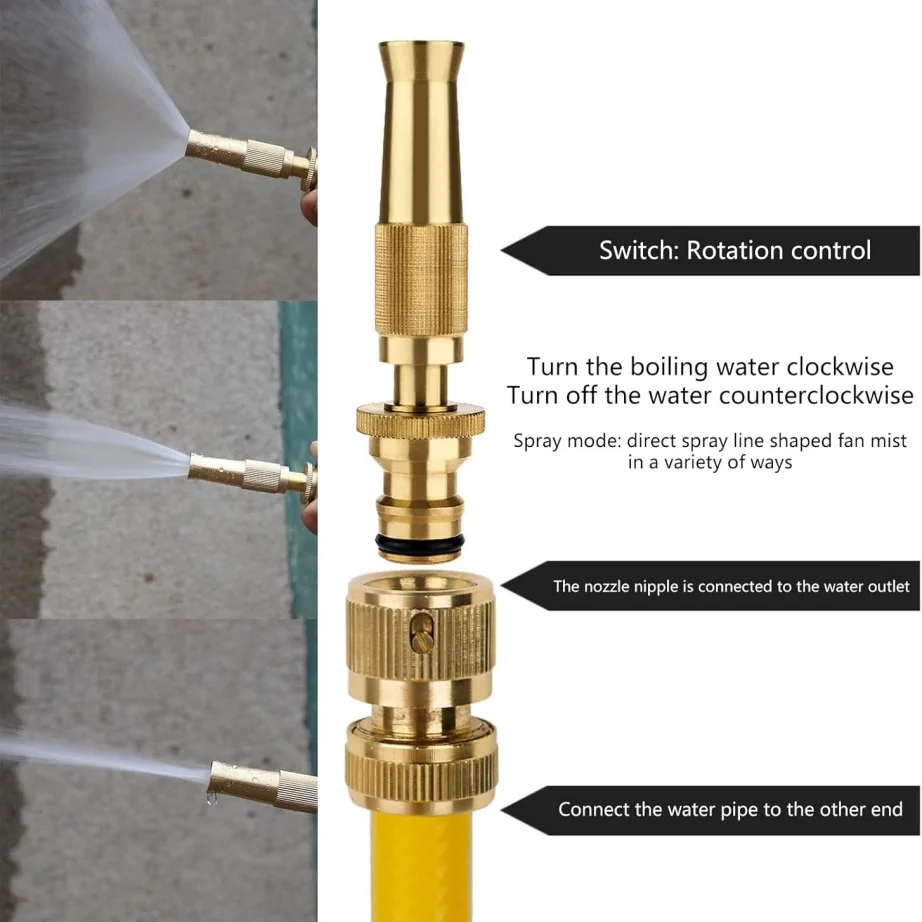 ارتفاع ضغط الرش المباشر الرش متعدد الوظائف رذاذ الماء فوهة توفير العمالة لتنظيف السيارة زهرة العشب سقي