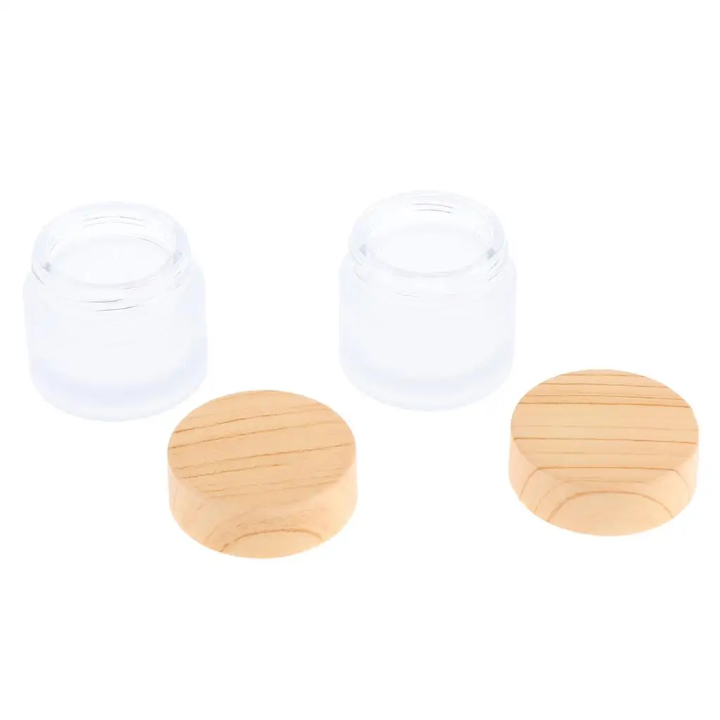 Mini garrafa de amostra, cosméticos Maquiagem Jar, creme Lip Balm, 3-10Pack, 2 pcs