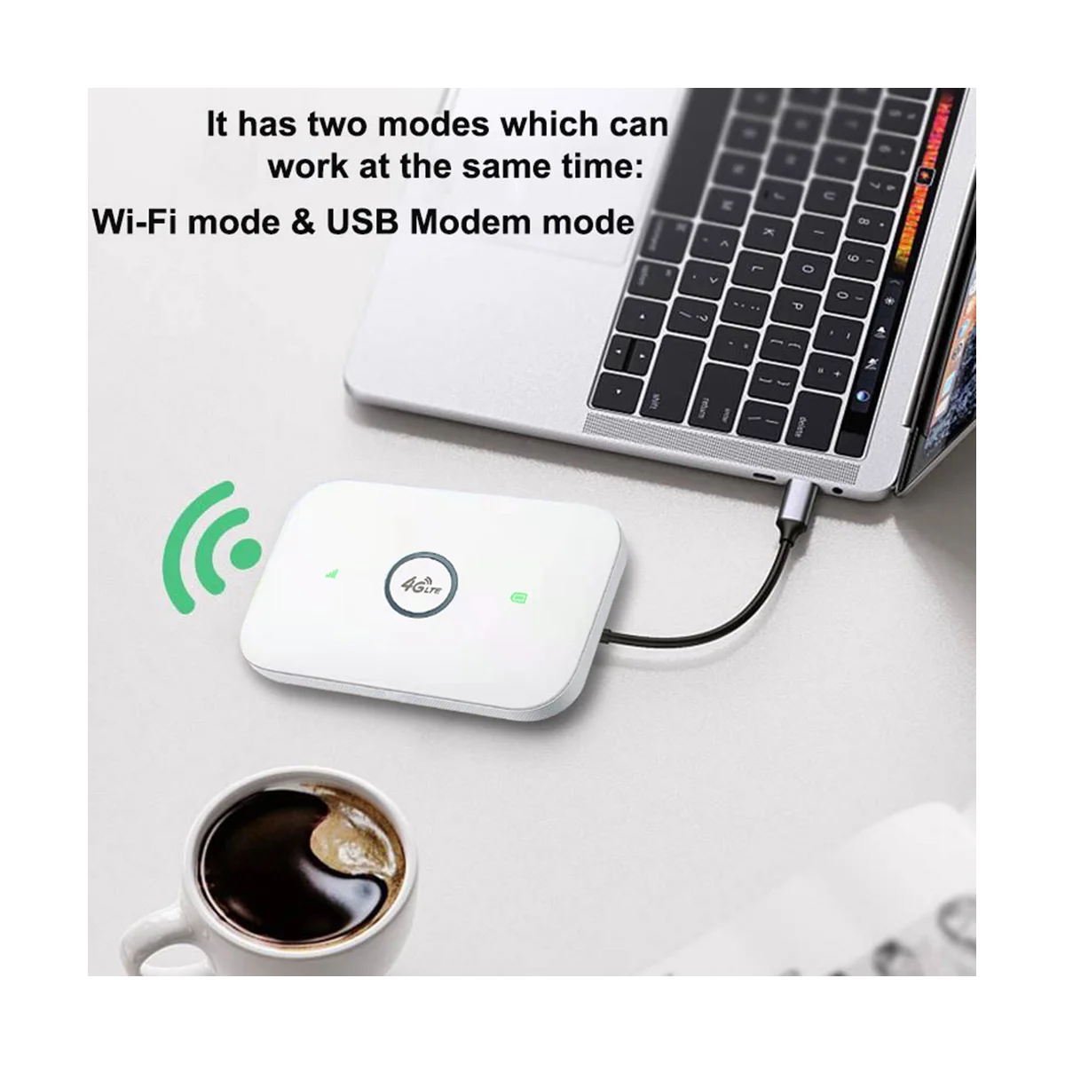 4G MiFi Pocket WiFi Router 150Mbps WiFi Modem Car Mobile Wifi Hotspot Wireless con Slot per Sim Card Wireless MiFi