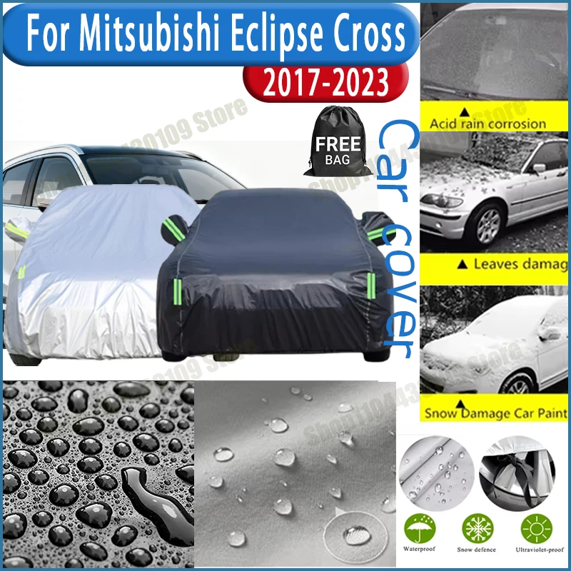 

For Mitsubishi Eclipse Cross 2017-2023 Car Cover Outdoor Protection Covers Snow Sunshade Waterproof Dustproof Exterior UV Car