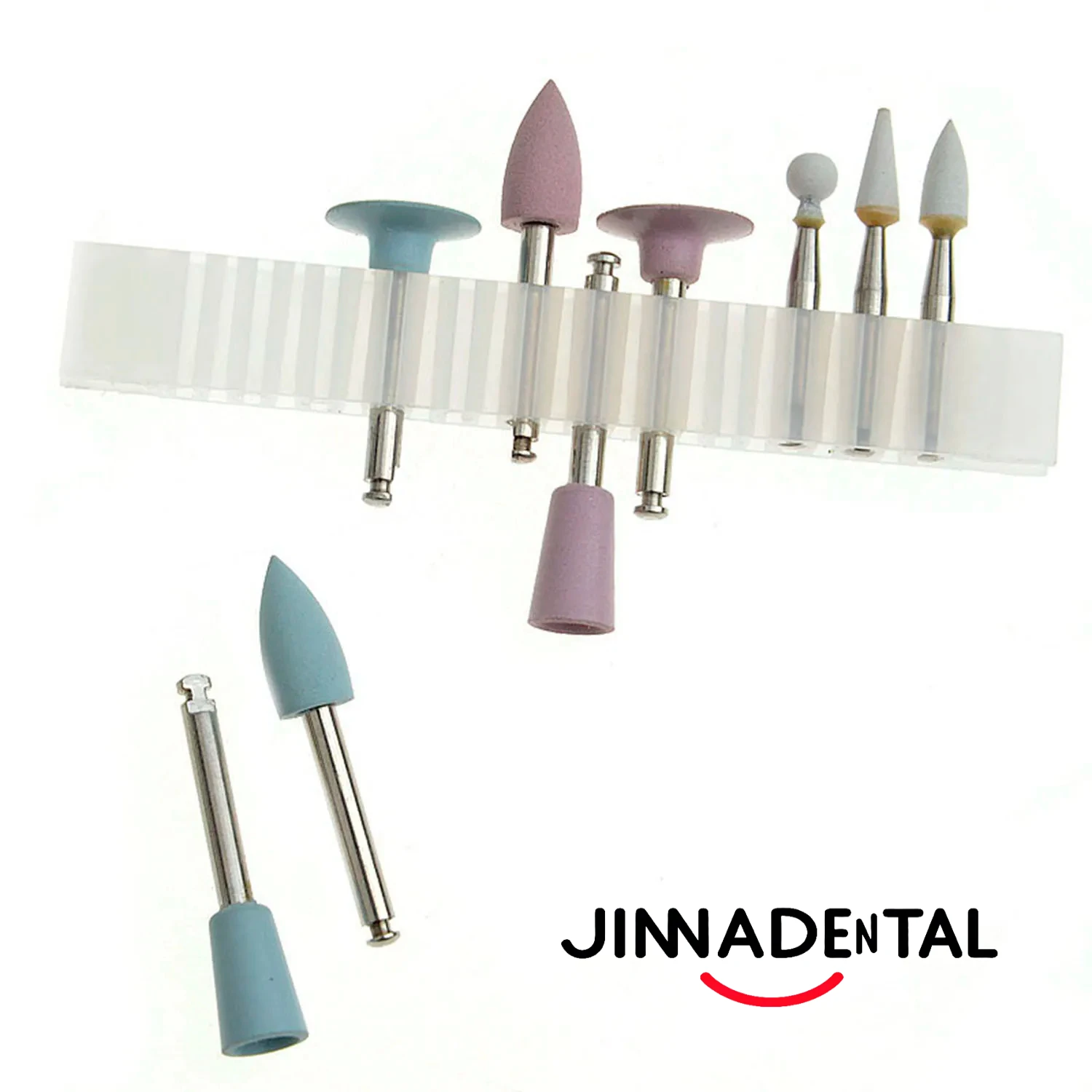 9Pcs/Box Dental Composite Polishing Kit Dentistry Ceramic Silicone Rubber Polishers Set for Contra Angle Dentistry Tools RA 0309