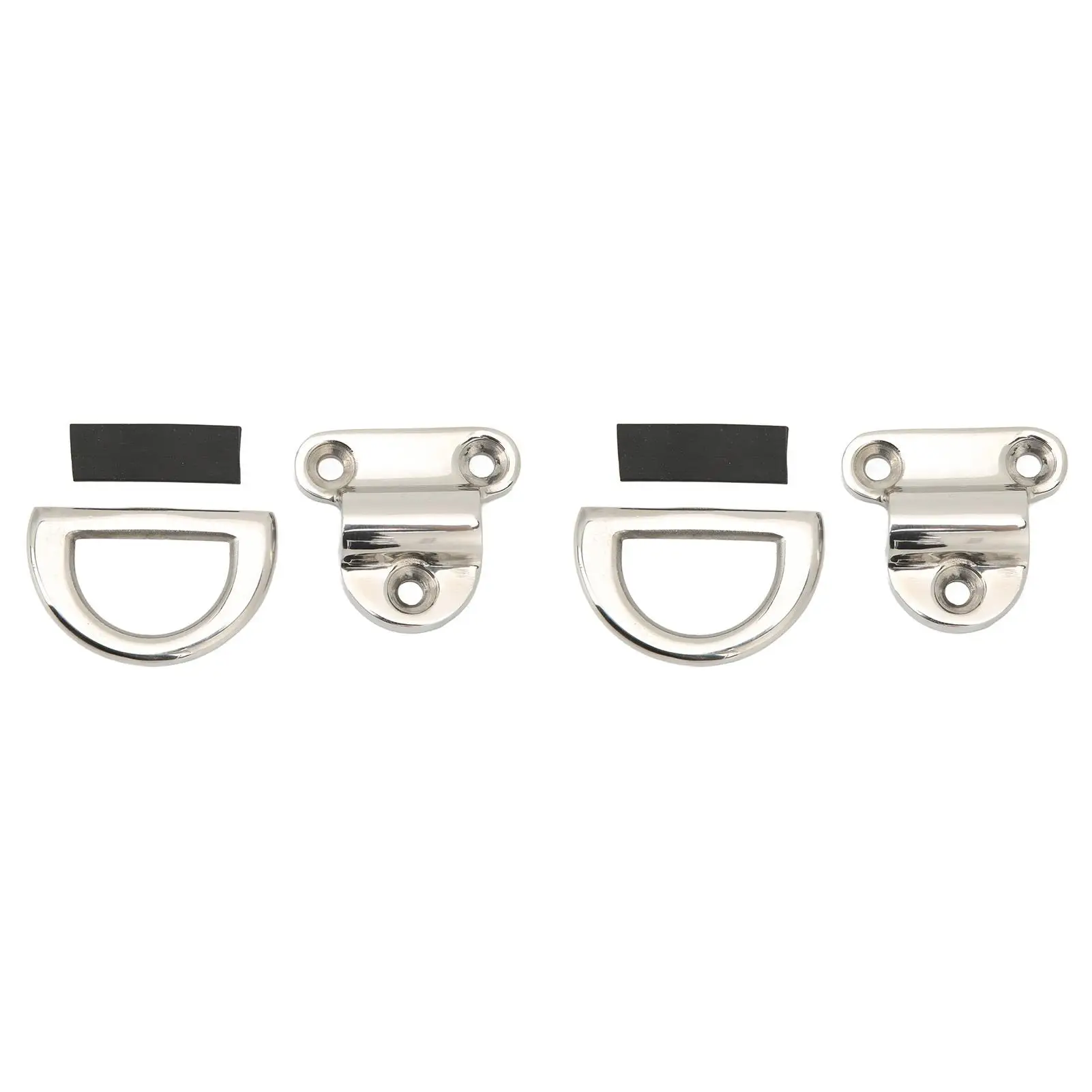 

D Tie Down Folding Pad Eye Stainless Steel 6 for X5 8mm Multipurpose Highly Polished Rustproof for trailer Truck Boat Yacht