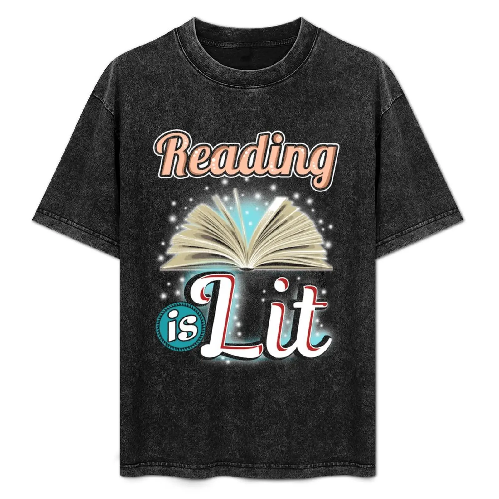 

Reading is lit funny reader T-Shirt Quick Dry Sports Short Sleeve Tee