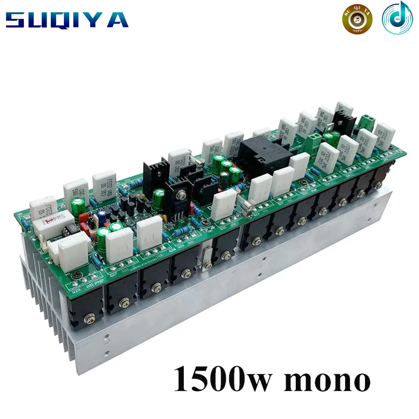 1500w Mono Power Amplifier Board High Power 24pcs Toshiba Transistor 5200 1943 Low Noise Low Distortion HIFI Audio Amplifier