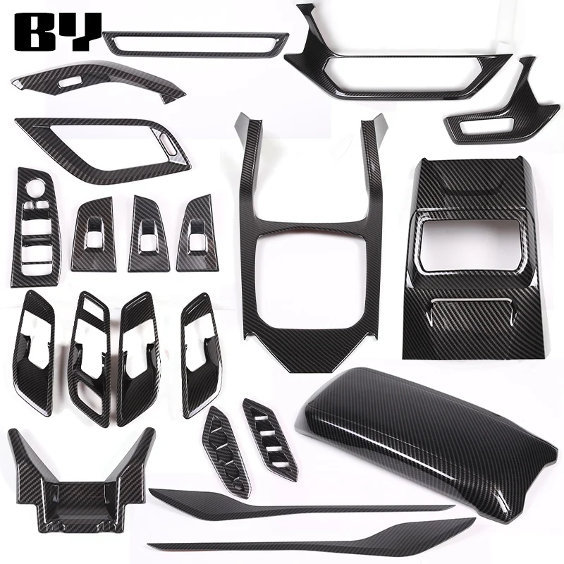 

For BMW 1 2 Series F40 F44 2023-2024 ABS Carbon Fiber Interior Kit Dashboard Console Gear Shift Panel Trim Stickers Accessory