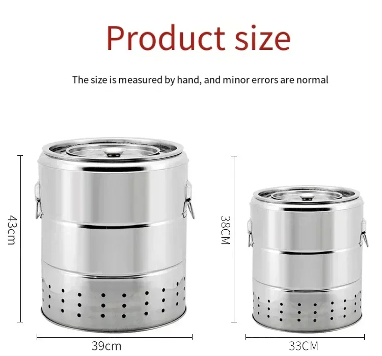 BBQ  Smokeless Barbecue Home Outdoor Hanging Stove Charcoal Grill Indoor Stainless Steel Oven 20/28 Strings