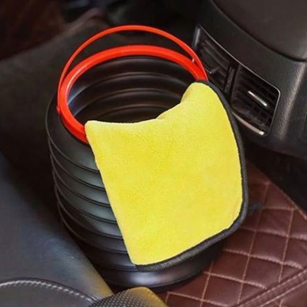 

Adjustable Trash Can Umbrella Bucket Organizer Front Seat Foldable Storage Bin Small Plastic Bucket Car Interior Accessories