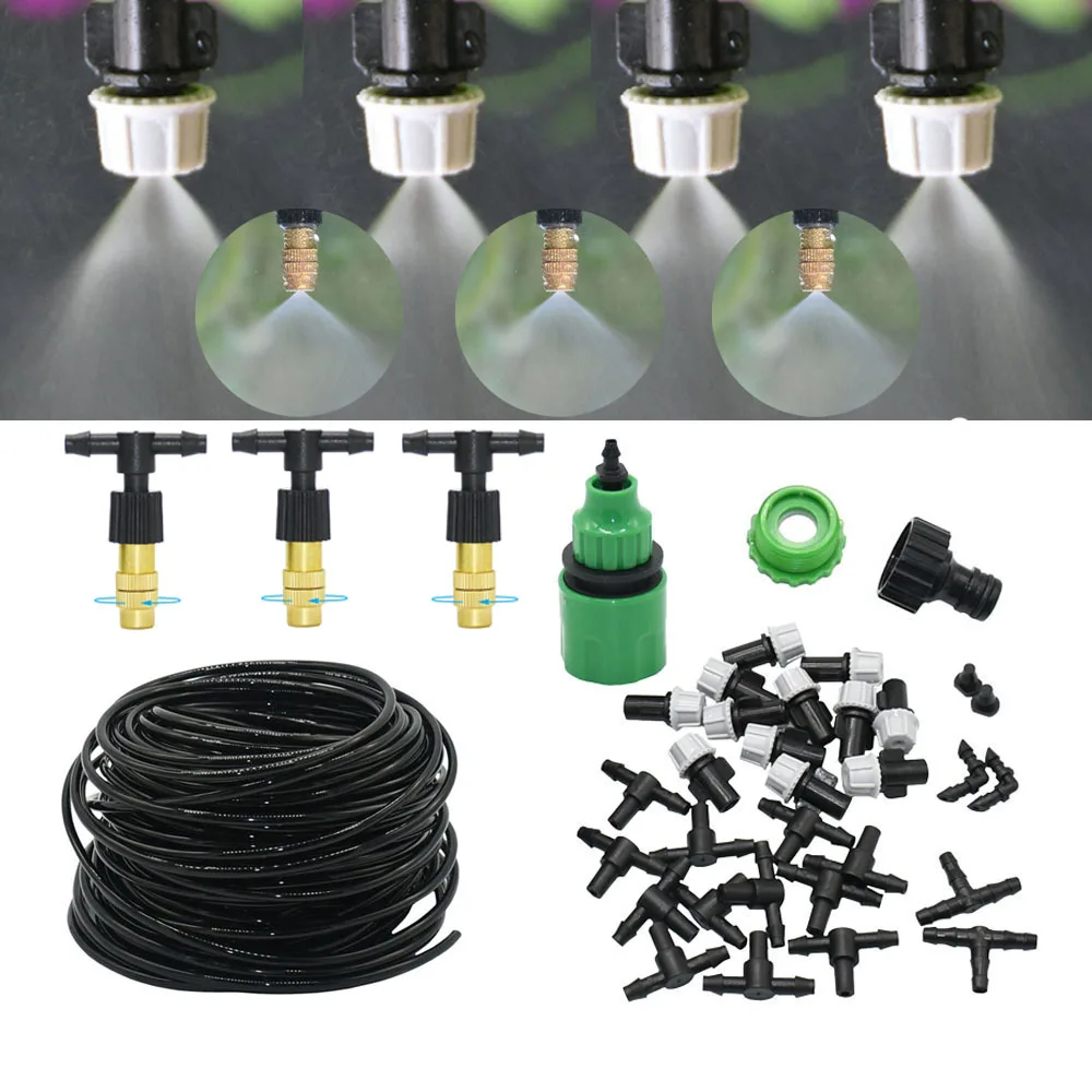 10M Outdoor Water Misting Cooling System Mist System Plants Sprinkler Moisturizing Dust Removal Fogger Garden Irrigation Tool