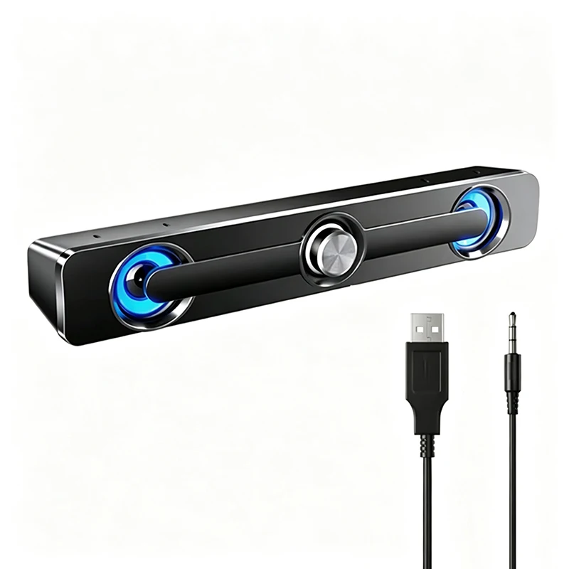 Altavoz para computadora, caja de sonido para PC, para computadora portátil, Caixa De Som, portátil, USB, mini estéreo, Bocina, Baffle, sistema de audio acústico, Baffe