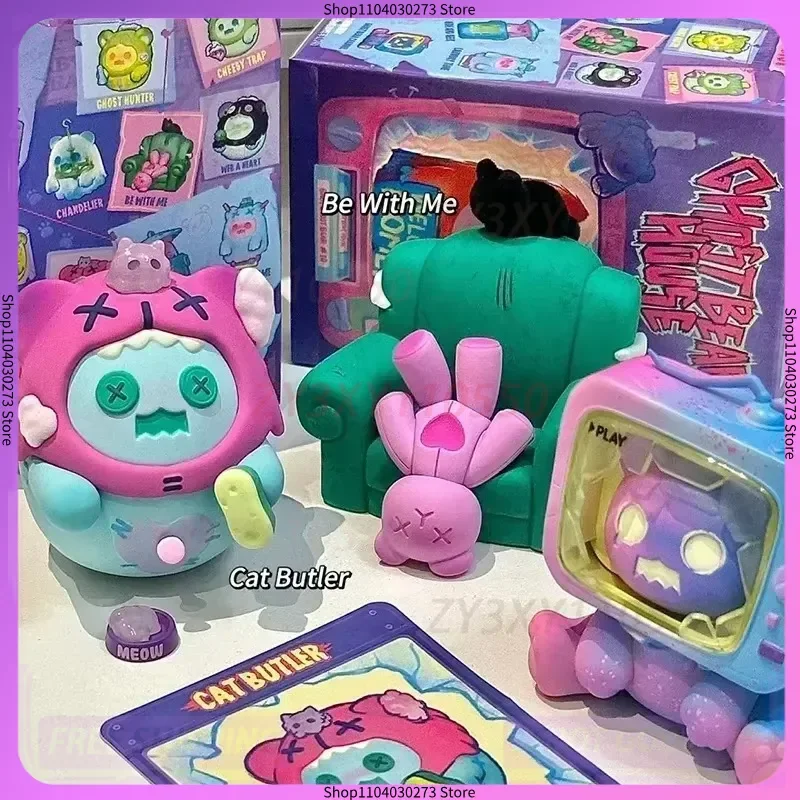 Значение единорога ShinWoo Ghost Bear House серии слепая коробка игрушки Kawaii экшн-фигурка аниме мультяшная модель украшения Mystery Box