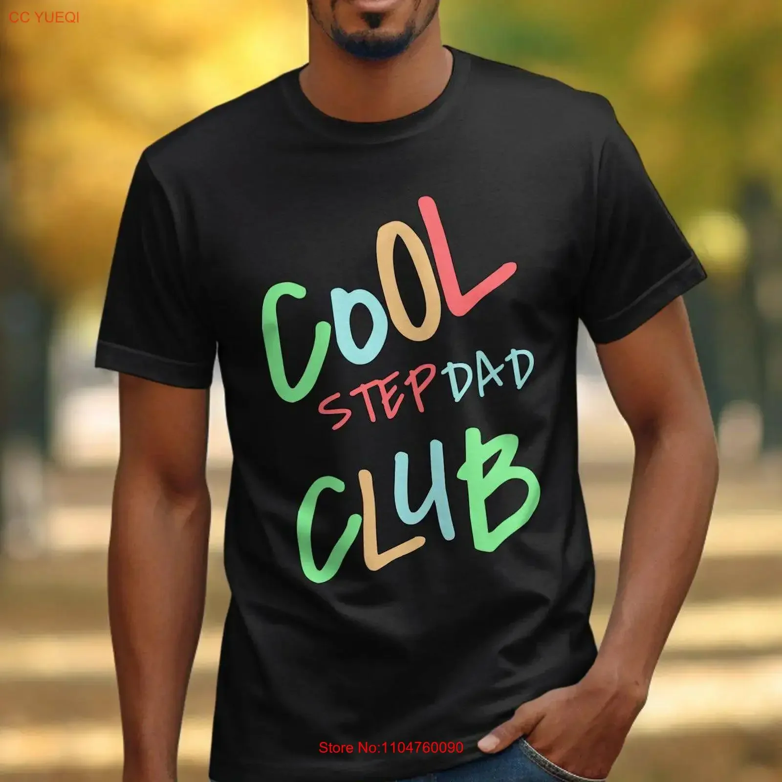 Cool Step Dad Club Funny T Shirt Stepfather Present New for Dads Father Day Idea vintage Washed Top For Everyday Wear Slightly