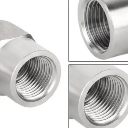 Industrial 3/4in 304 Stainless Steel 90 Degree Elbow Fitting NPT Female x Female High Pressure Pipe Connection Adapter