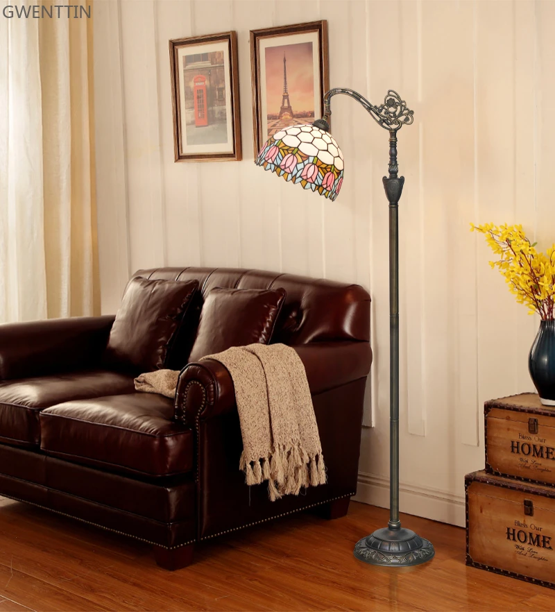Tiffany Floor Lamps Flowers Ar - огляд і ціна Resin Art Stand