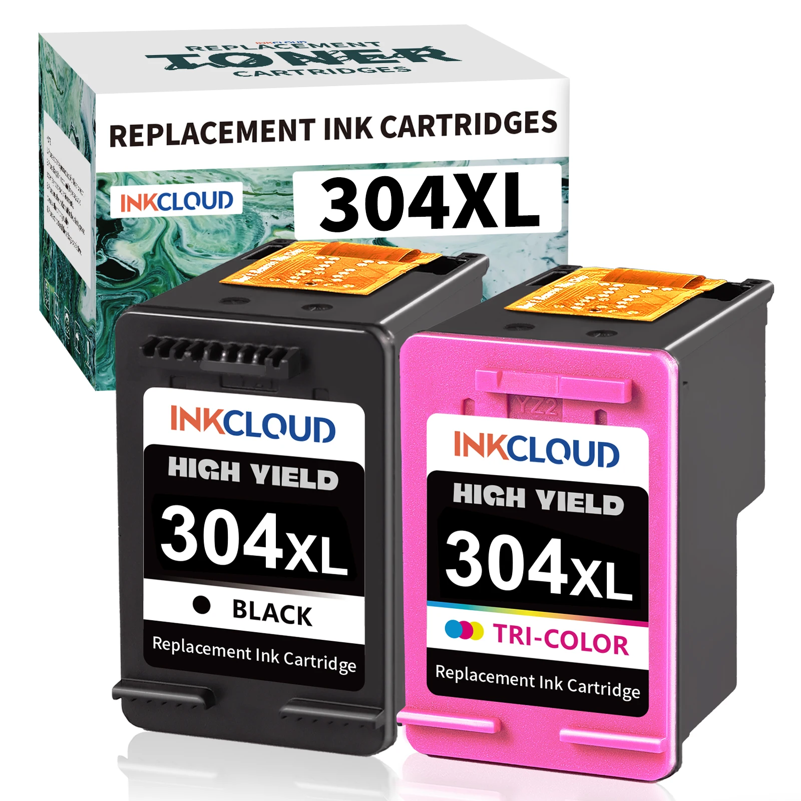 INKCLOUD 304XL Cartucce d'inchiostro di ricambio per HP 3760 2620 2625 2630 2635 2655 3700 3720 3755 Envy 5010 5020 5030 5032