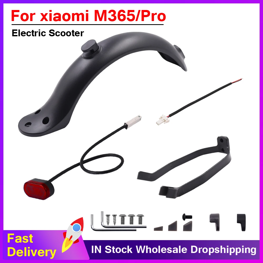 

Fenders Scooter Wings brake light for xiaomi M365 Pro Rear Mud Guard Support Protection Screws Rubber Stopper Scooter Parts