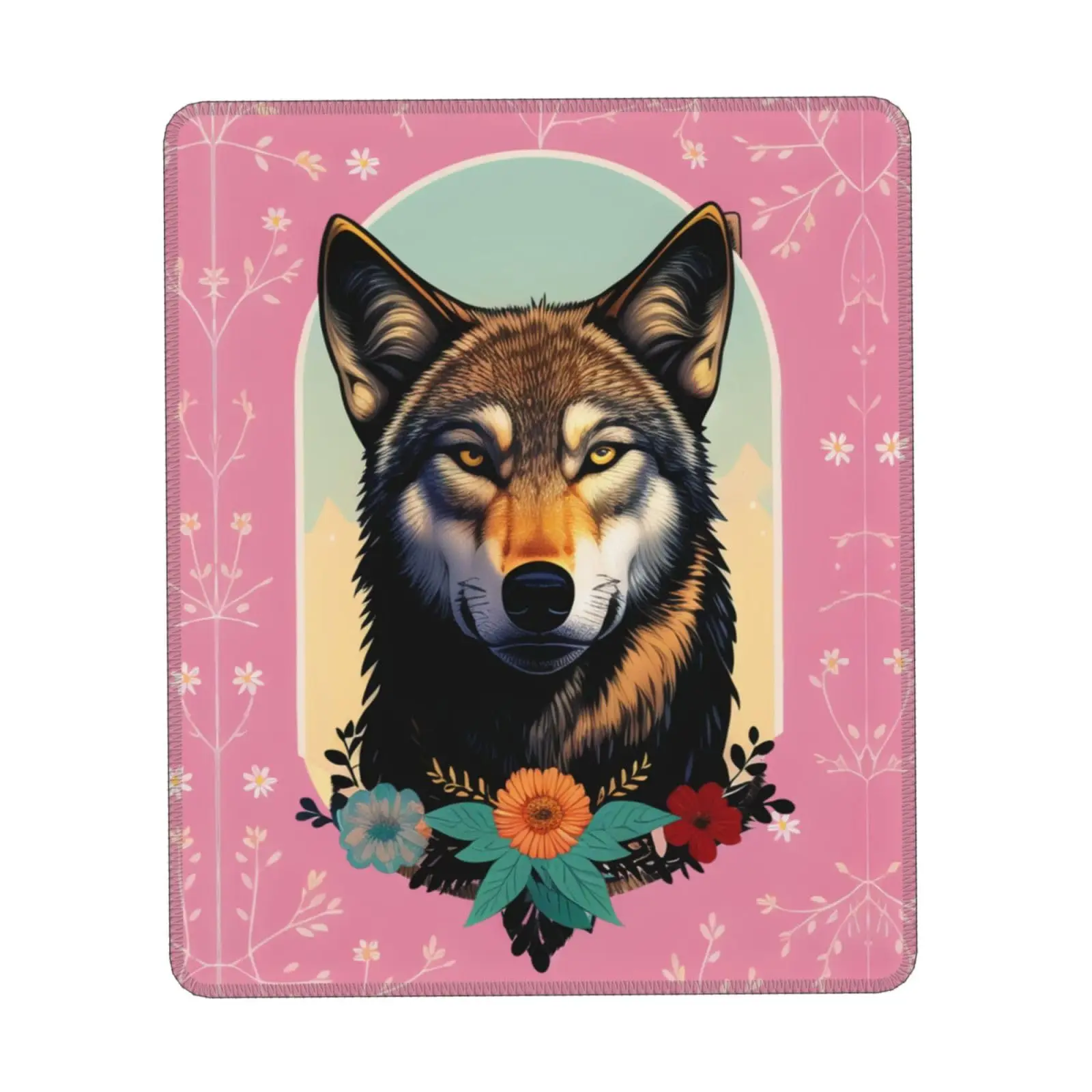 

High Quality Retro Wolf And Dog Gaming Mousepad Gamer Mouse Mat Keyboard Mats Desk Pad Mousepads 18x22cm For Computer