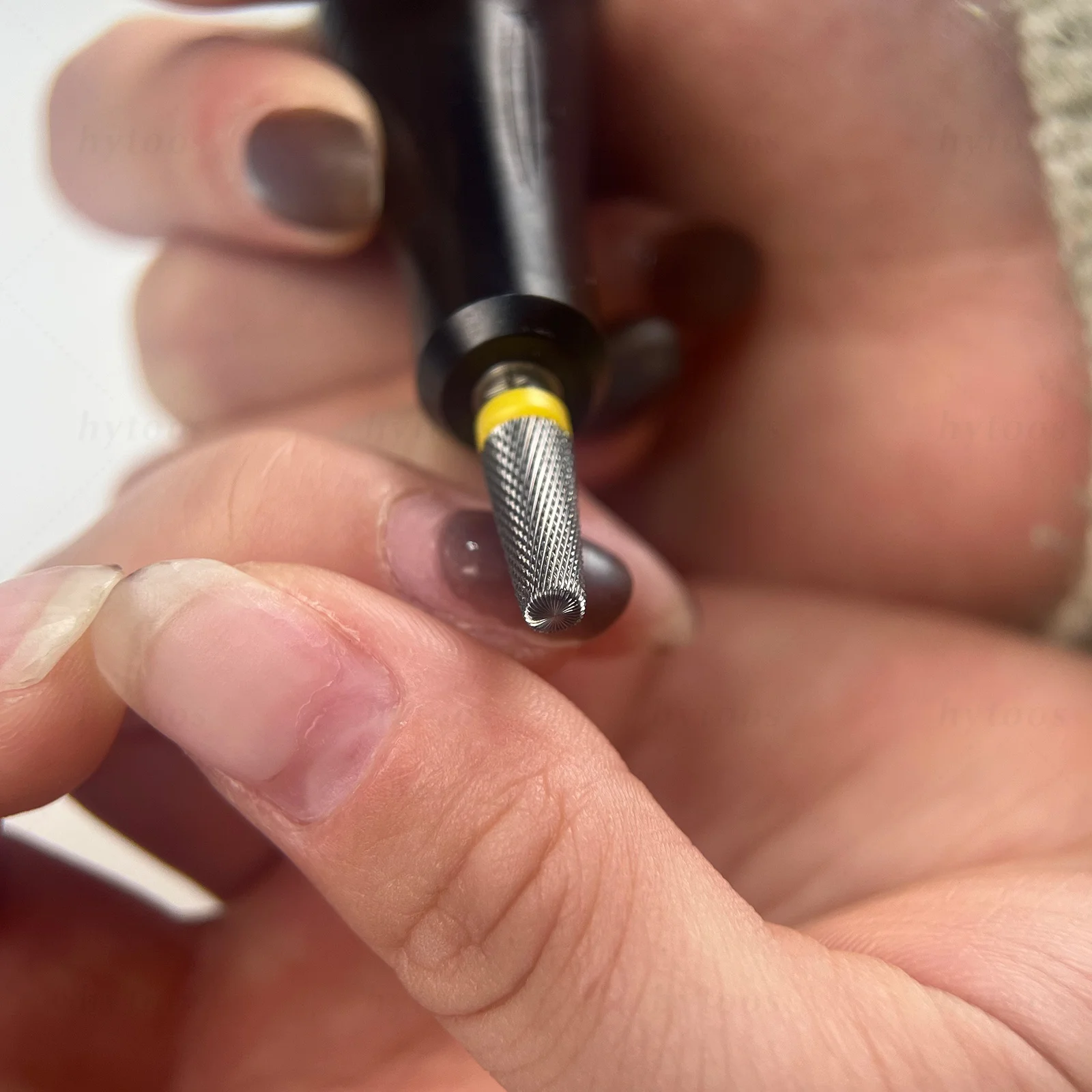 HYTOOS 16mm Konische 5-in-1 Hartmetall-Nagelbohrer für Gel-Entfernung Professionelle Acryl-Nagelbits Elektrische Bohrer Maniküre-Zubehör – Detail 7