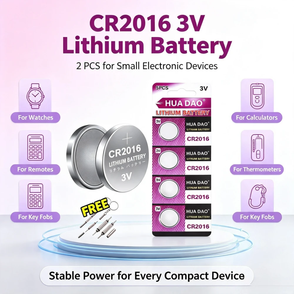 Cr2016 Dl2016 Ecr2016 Br2016 2-50Pcs 3V 60Mah Lithium Button Cell  For Watch Car Key Toys Remote Motherboard Low Self Discharge