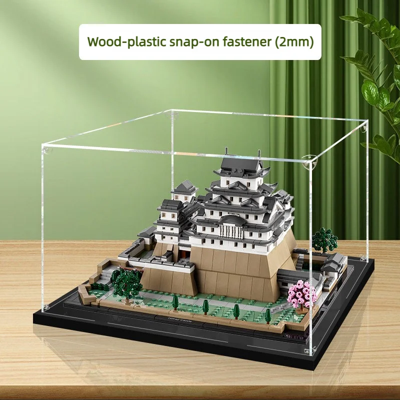 Acrylic Display Case For Lego 21060 Himeji Castle,DustProof Clear Display Case For 21060 Building Block Model Storage Box