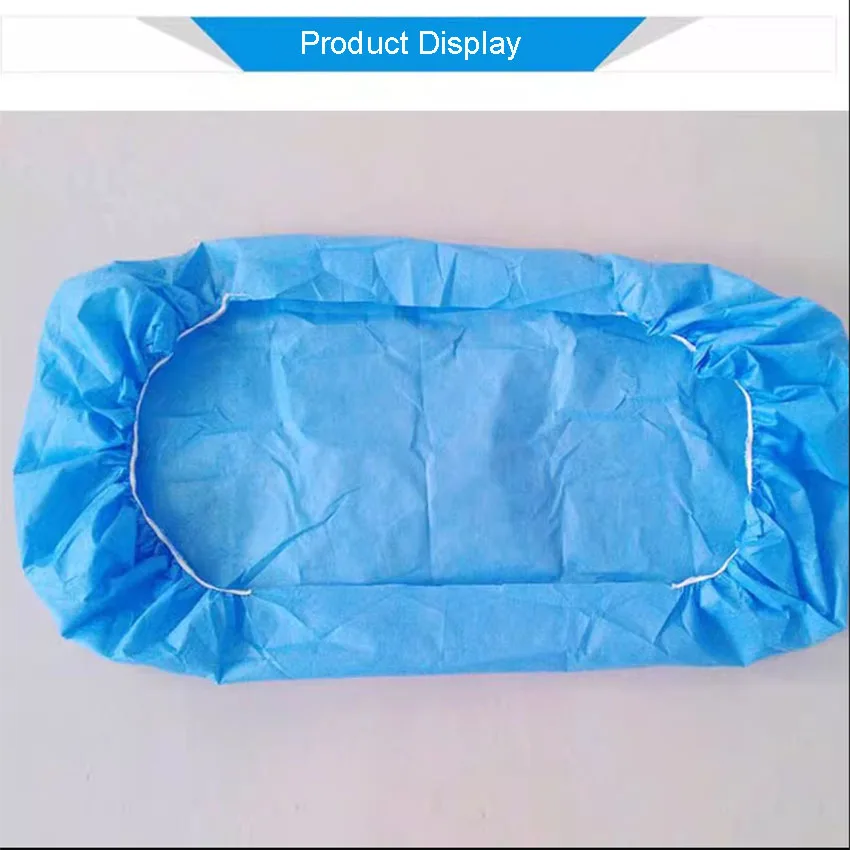 5 Pcs Disposable Medical Non-woven Fabric Bed Cover Thickened Bed Sheet Blue Independent Set for Beauty Salon