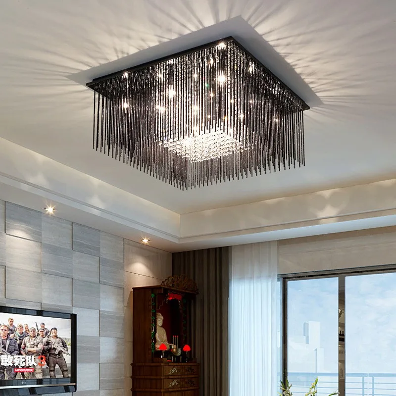 luxury Glass ceiling luminaire Modern Crystal Lamp Led Bedroom Living Room kitchen ceiling lights interior lighting