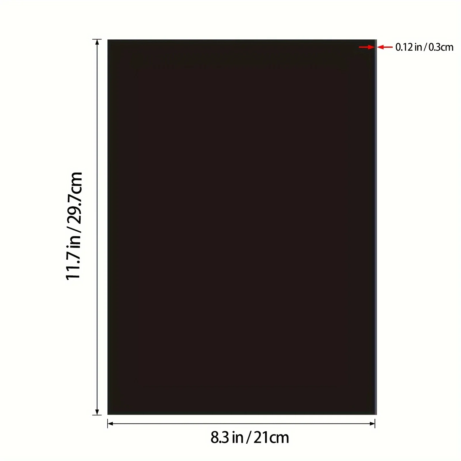 5R/A4 Thin Single-Sided Magnetic Sheets - Easy Organizer for Stamp & Die Collections