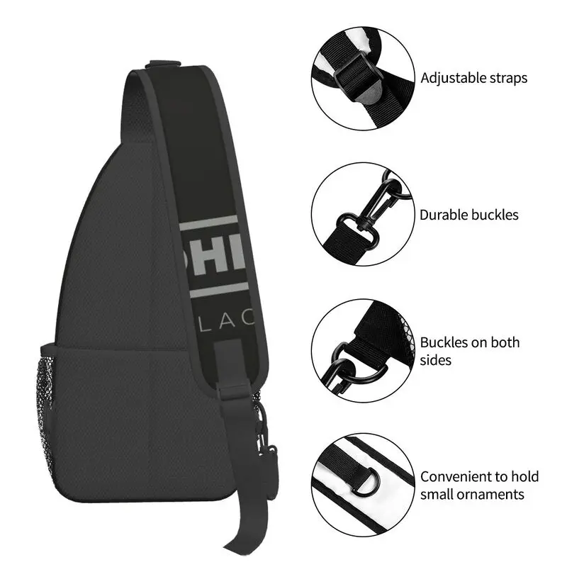 Cool Cuban Cigars Cohiba Logo Crossbody Sling Backpack Men Shoulder Chest Bag for Camping Biking