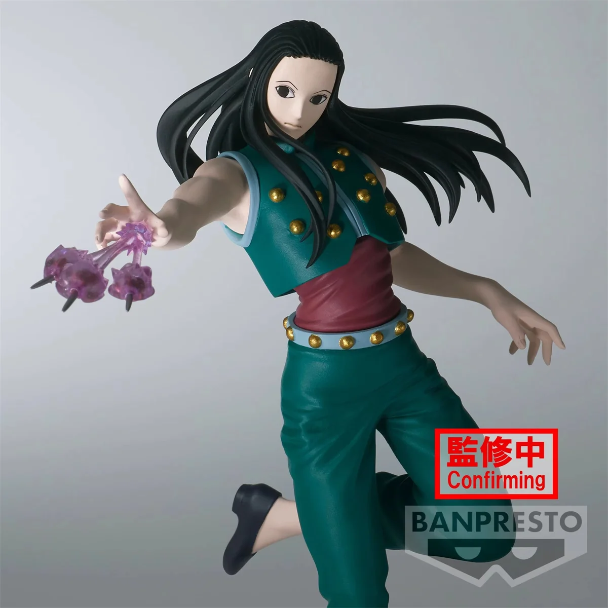 In Stock Bandai Original Anime HUNTER×HUNTER VIBRATION STARS Illumi Zaoldyck Hisoka Action Figure Collectible Model Toy Gift