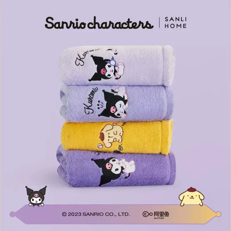 

Милое банное полотенце с персонажами Sanrio Kuromi, премиум-хлопок, большой размер, для плавания, для взрослых пар, для ежедневного домашнего использования