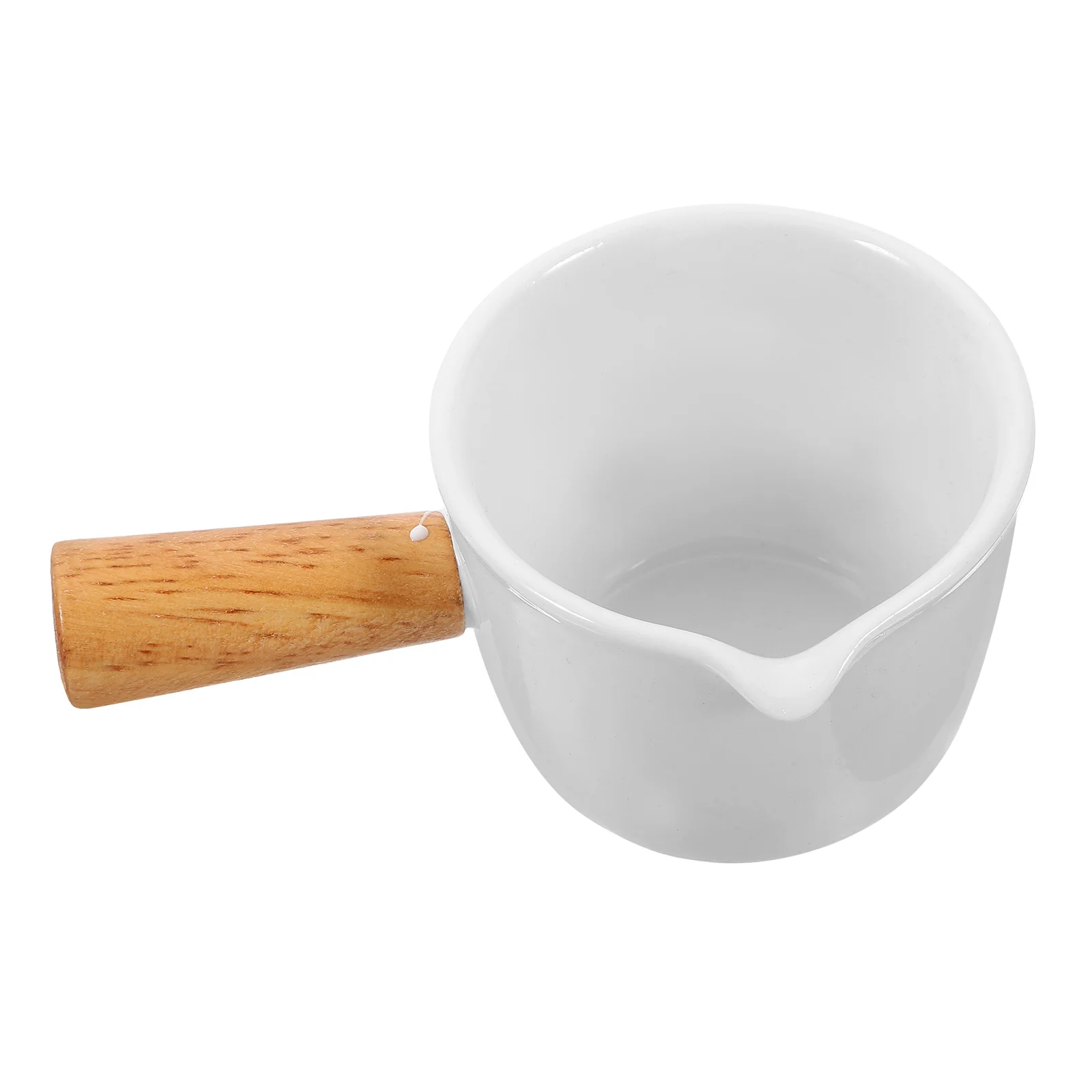 

Espresso Cup Ceramic Coffee Pitcher Milk Sauce Vinegar Honey Dispenser Smooth Handle Reusable Gravy Jug for Home Bar Restaurant
