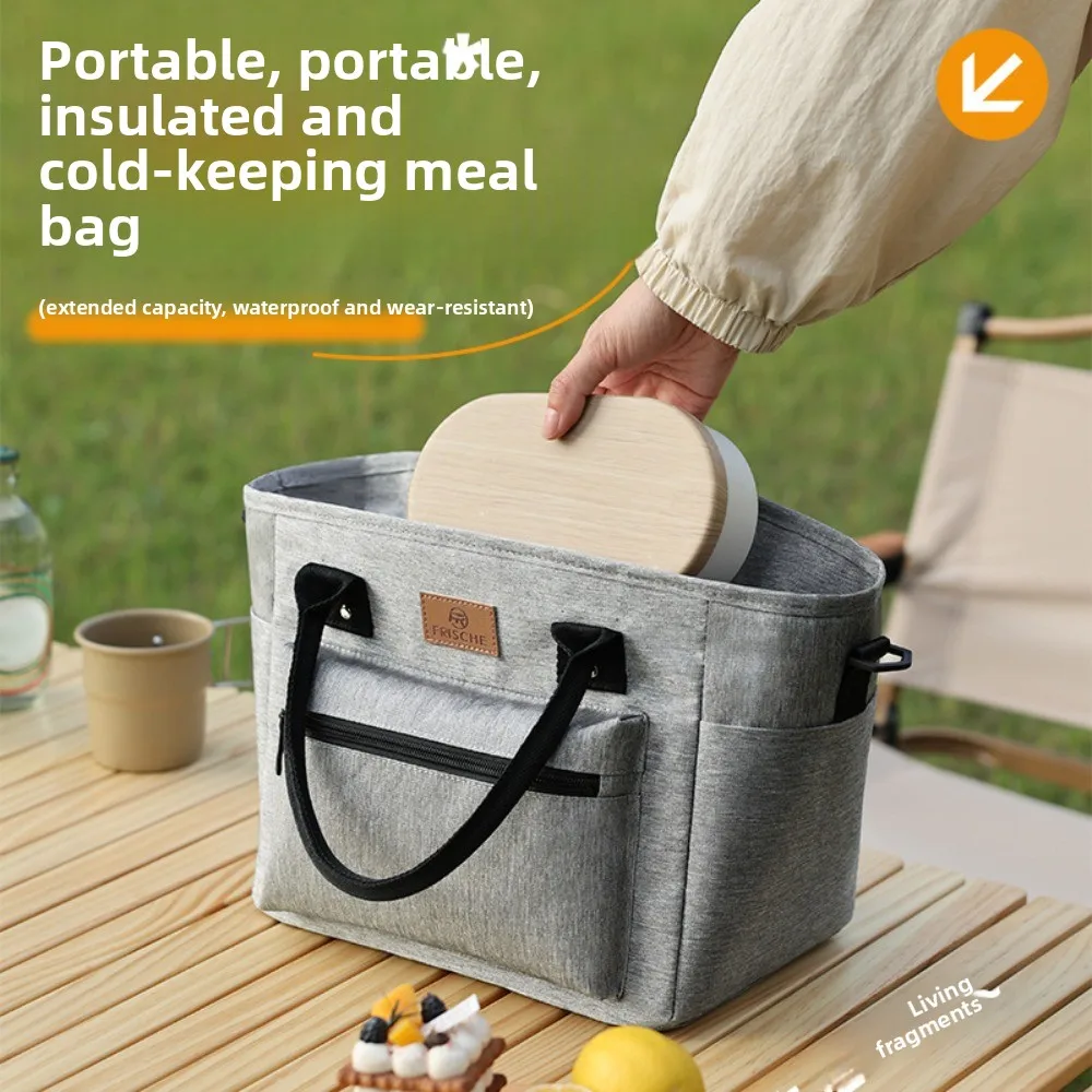 New Lightweight Portable Insulated Bag for Office Workers, Lunch Box Bag, Portable Lunch Box Bag, Picnic Waterproof Ice Pack