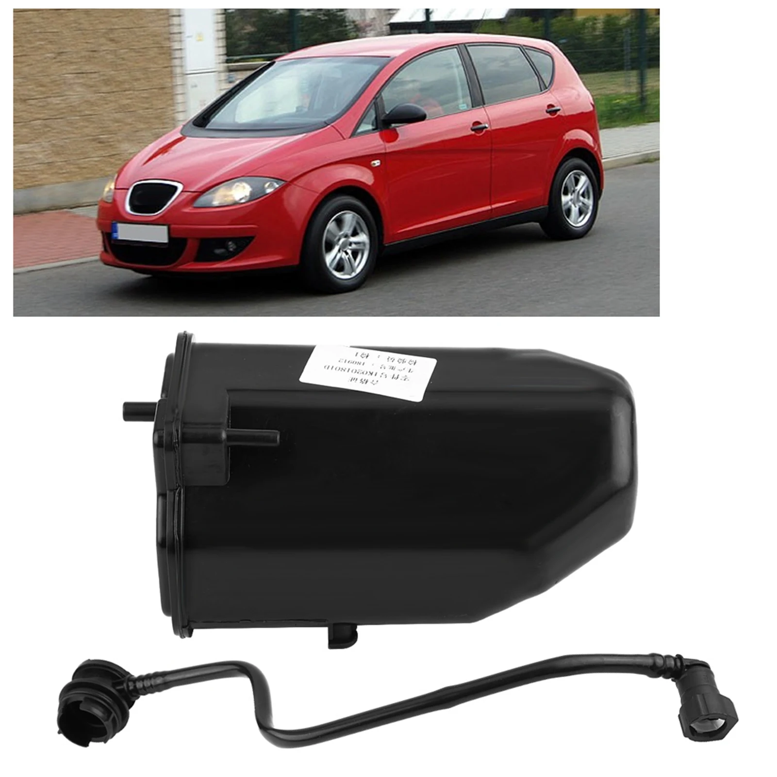Kanister z węglem aktywnym do samochodu z wężem 1K0201801E Zamiennik dla JETTA 2011-2014 BEETLE 2012-2016 AUDI A3 2004-2013