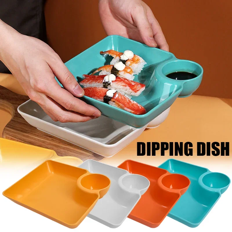 Dipping Dish Dumpling Sushi Serving Plates Dumpling Dish Sauce Snack Tray Dessert Dishes Dinner Japanese Holder Dipping Platter