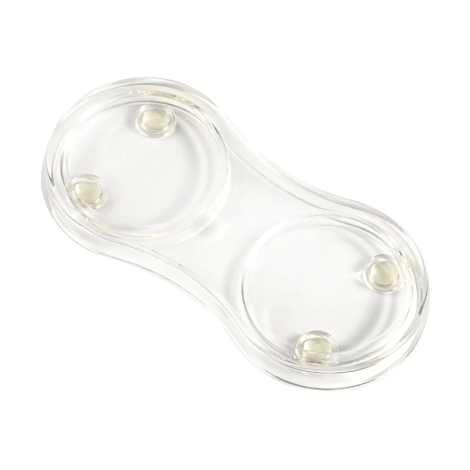 and Pepper Mill Acrylic Tray 2 Slots Seasoning Mill Tool 5.2 cm Inner Diameter Pepper Bottle Holder for Dining